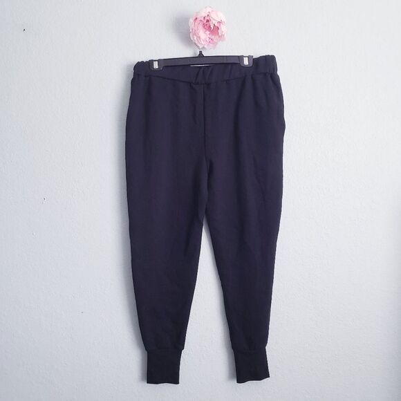 Brunette the Label Embroidered Black Jogger Sweatpants - Picture 6 of 7